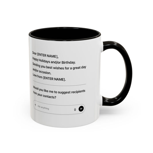 AI Generated Holiday Mug, (11oz)